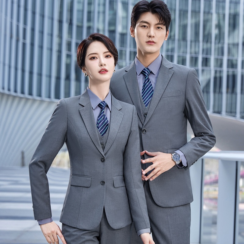 Set unisex per ragazzi, abbigliamento professionale per affari, vendite immobiliari, banca, abbigliamento da lavoro, abbigliamento formale, disponibile in magazzino, completo da ufficio in tre pezzi_voghion.com