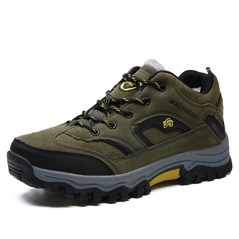 Scarpe da trekking basse da uomo ActiveGo Outdoor, calde, autunnali e invernali, antiscivolo, foderate in pile_voghion.com