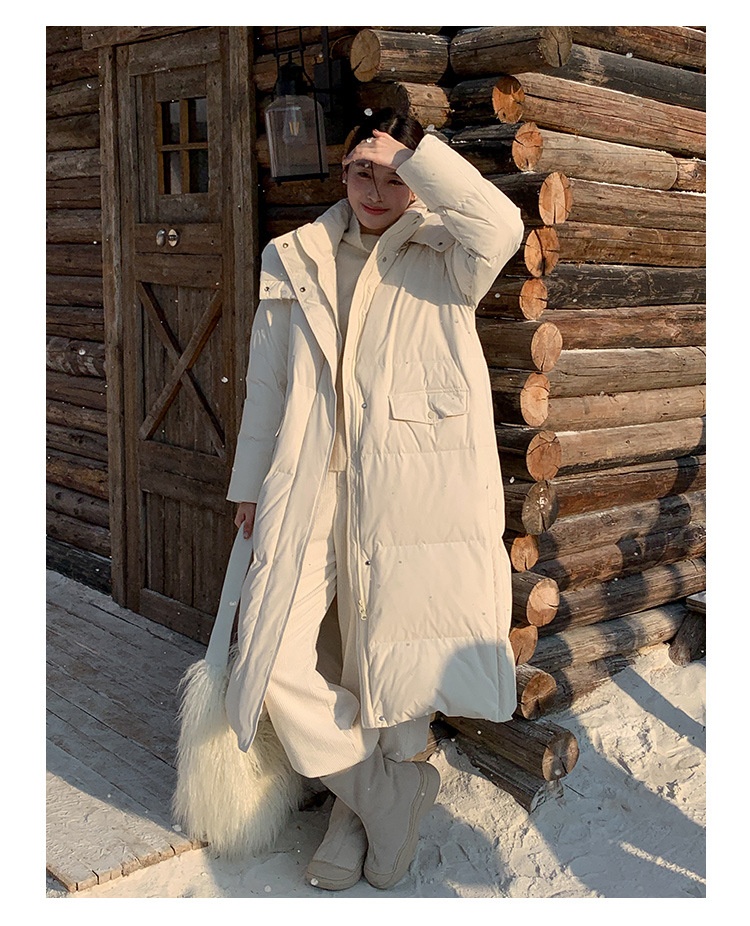 ChicShe Mulan Long Hooded Jacket For Women 2025 Thirteen Lines Winter New Warm White Duck Down Coat 52924Y_voghion.com