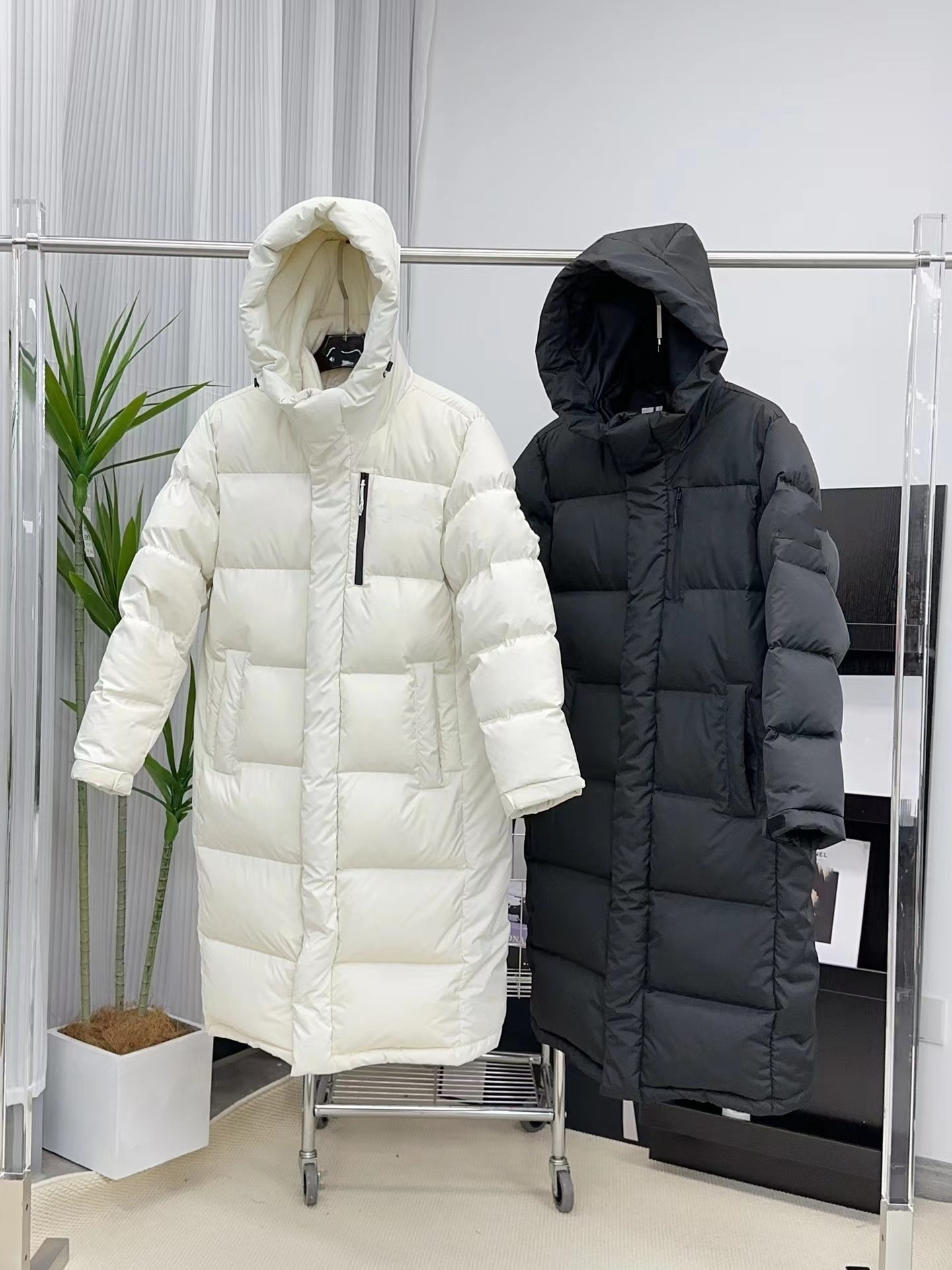 Doudoune ChicShe Putian High Version Beijia Face Extra Long Down Shin Min Ah Same Winter Unisex Couple Style_voghion.com