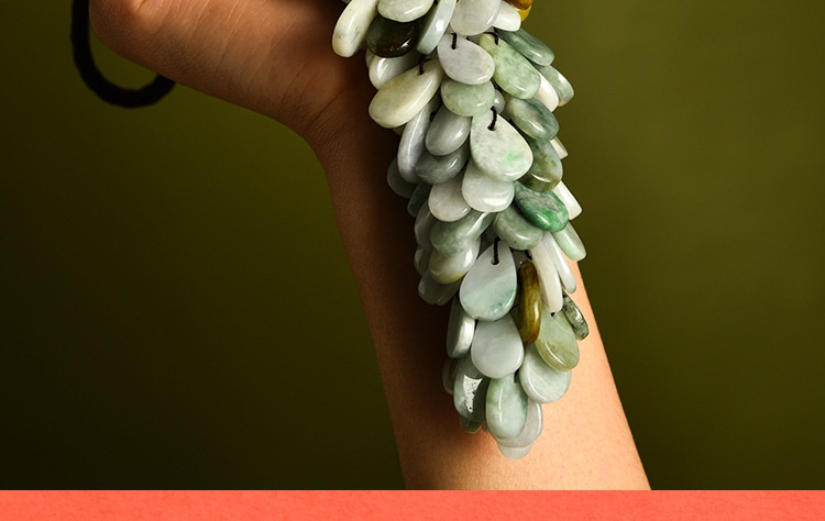 Ornement de rétroviseur en pierre naturelle, décoration intérieure, jade, à suspendre dans la voiture, cadeau artisanal GS013_voghion.com