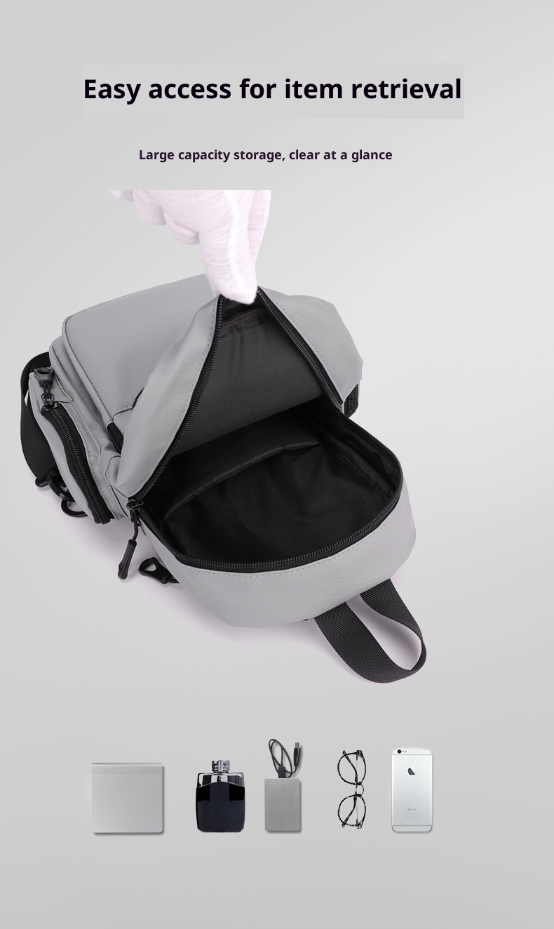 001 Nieuwe grote borsttas met grote capaciteit, modetrend, enkele schoudertas, zakelijke reistas voor heren, Oxford-stof rugzak_voghion.com