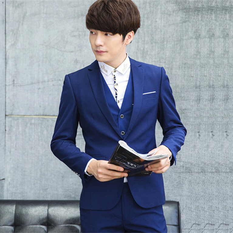 Completo da uomo casual da lavoro slim fit per ragazzi, per riprese in studio e per abiti da sposo 19_voghion.com