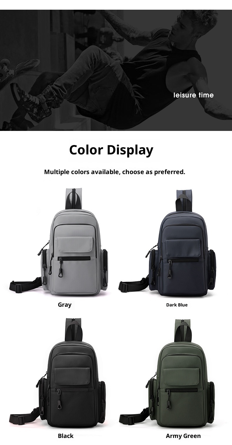 001 Nieuwe grote borsttas met grote capaciteit, modetrend, enkele schoudertas, zakelijke reistas voor heren, Oxford-stof rugzak_voghion.com