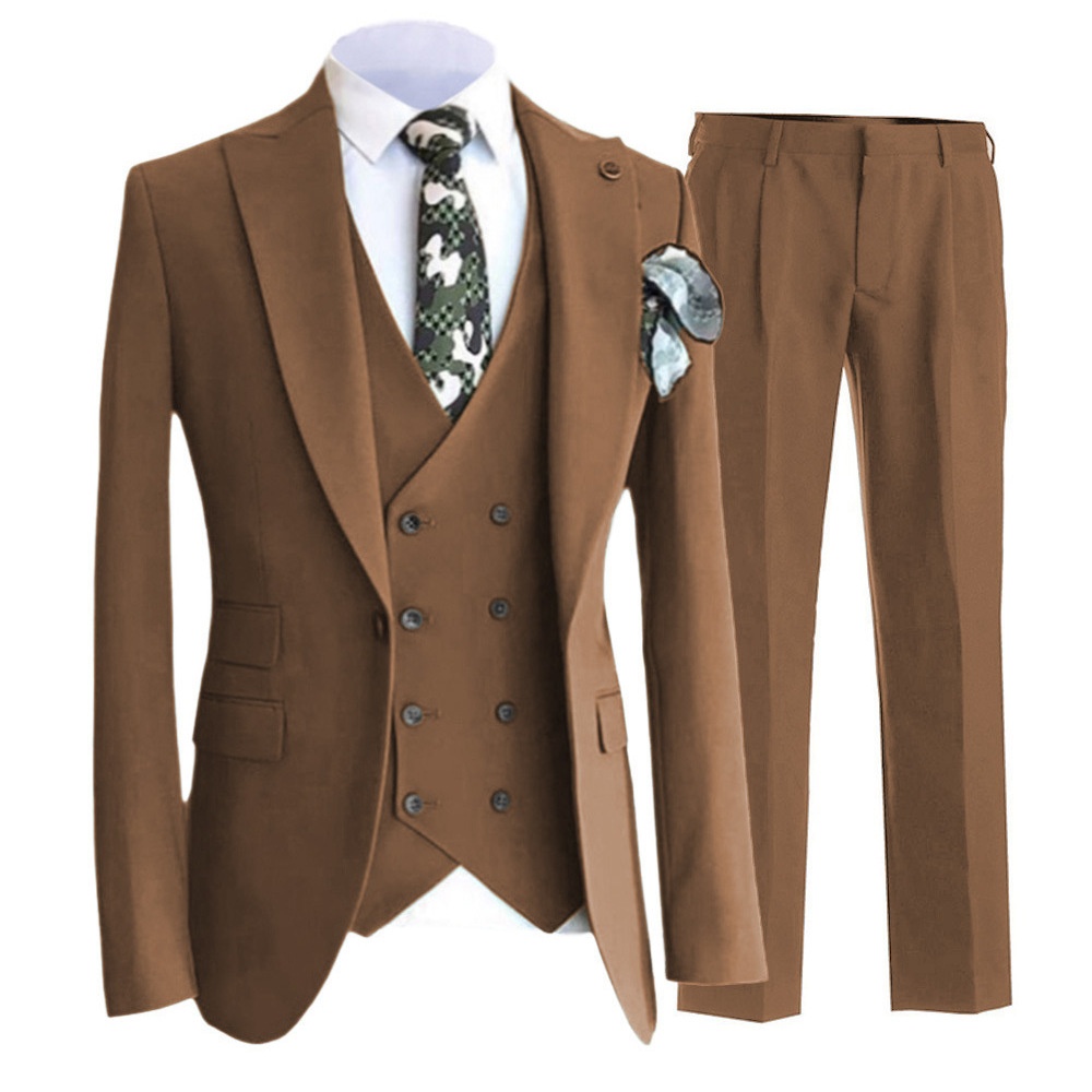 Costume pour garçon, vente en gros transfrontalière, commerce international, petit gilet, ensemble formel, affaires, banquet, enseignant, vêtements professionnels_voghion.com