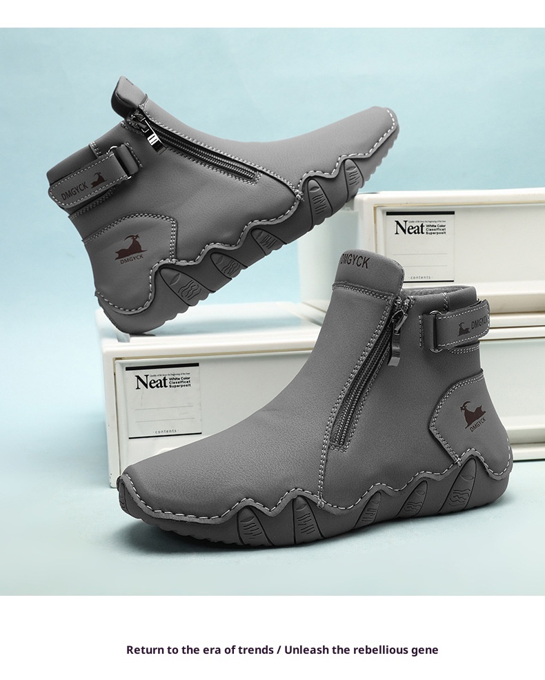 Chaussures montantes ShoeGlobe pour femmes, nouveauté hiver, confortables et élégantes, idéales pour le travail, le sport et les loisirs. Semelle souple et polyvalente._voghion.com