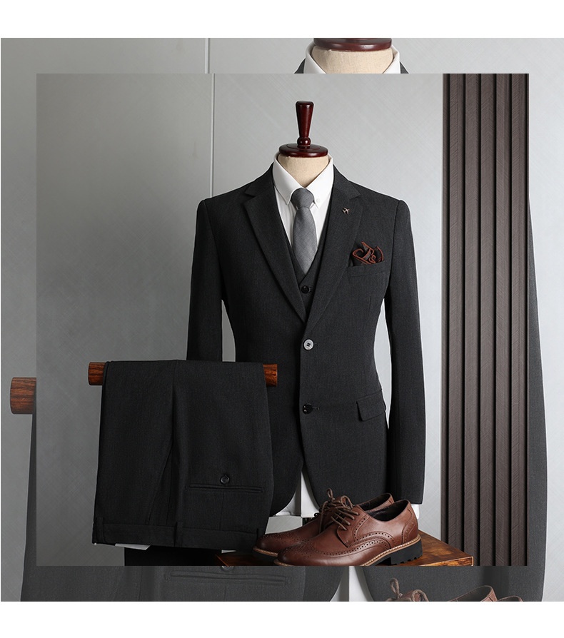 1 Completo taglie forti quattro stagioni casual business formale moda slim fit abito da sposo matrimonio abbigliamento uomo_voghion.com