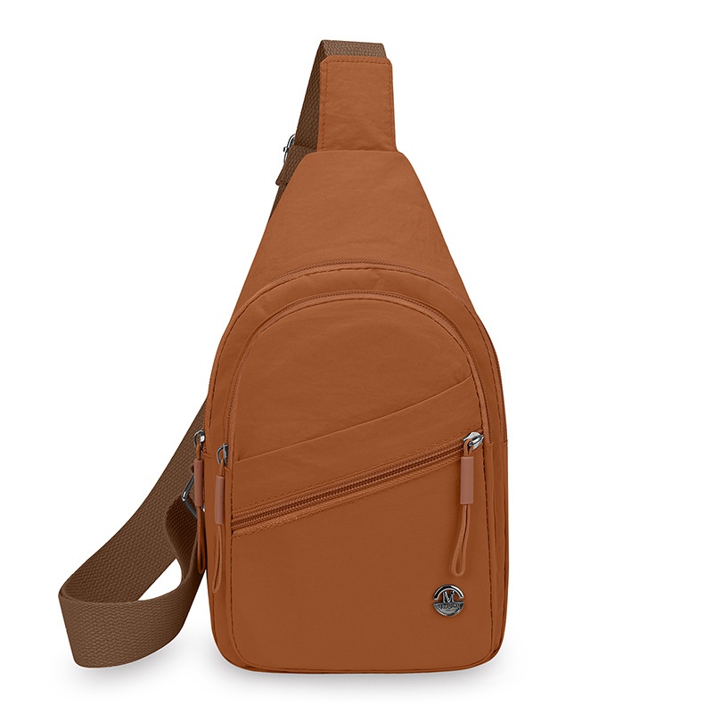 001 Japanese Style Simple Women's Chest Large Capacity Solid Color Casual Shoulder Multi-Compartment Versatile Outdoor_voghion.com