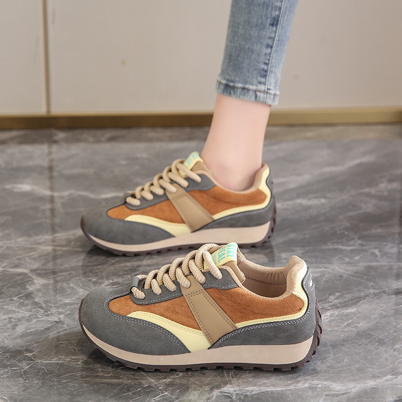 ShoeGlobe Running Retro Veelzijdige Sportschoenen voor Dames Antislip Nieuwe Fleecevoering 2024 Lichtgewicht Herfst Winter Reisschoenen Zachte Zool_voghion.com