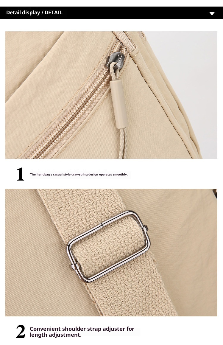 001 Japanese Style Simple Women's Chest Large Capacity Solid Color Casual Shoulder Multi-Compartment Versatile Outdoor_voghion.com