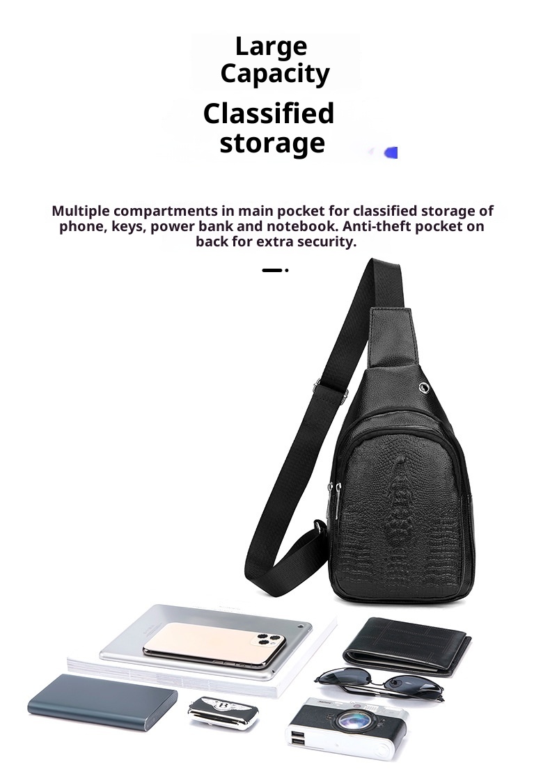 001 Zaino casual da uomo con motivo a coccodrillo, alla moda, di grande capacità, in pelle PU, con tracolla_voghion.com