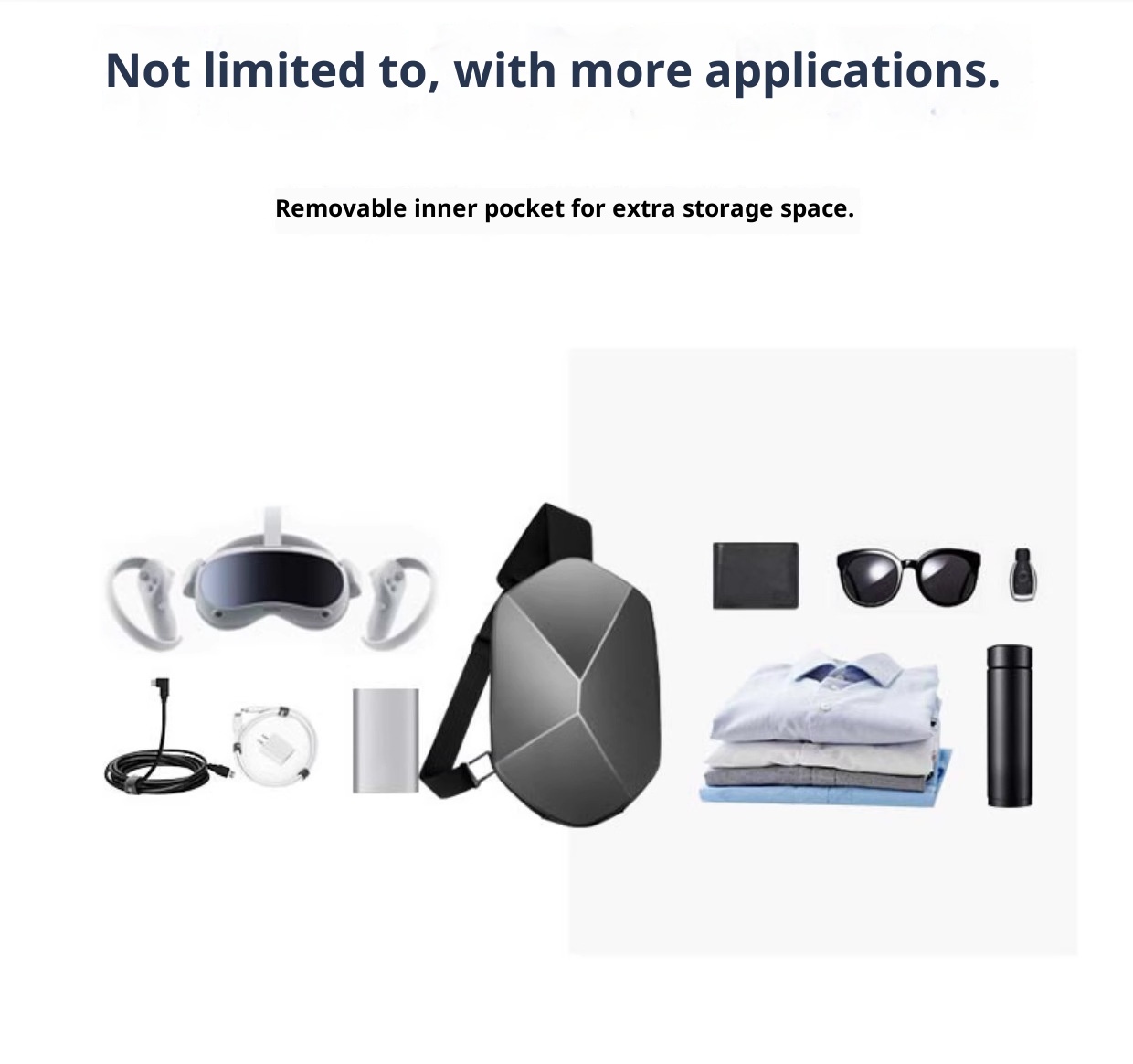 001 Nuova borsa a tracolla per ufficio e business casual da uomo, con custodia rigida in PC, per occhiali VR, grande capacità_voghion.com