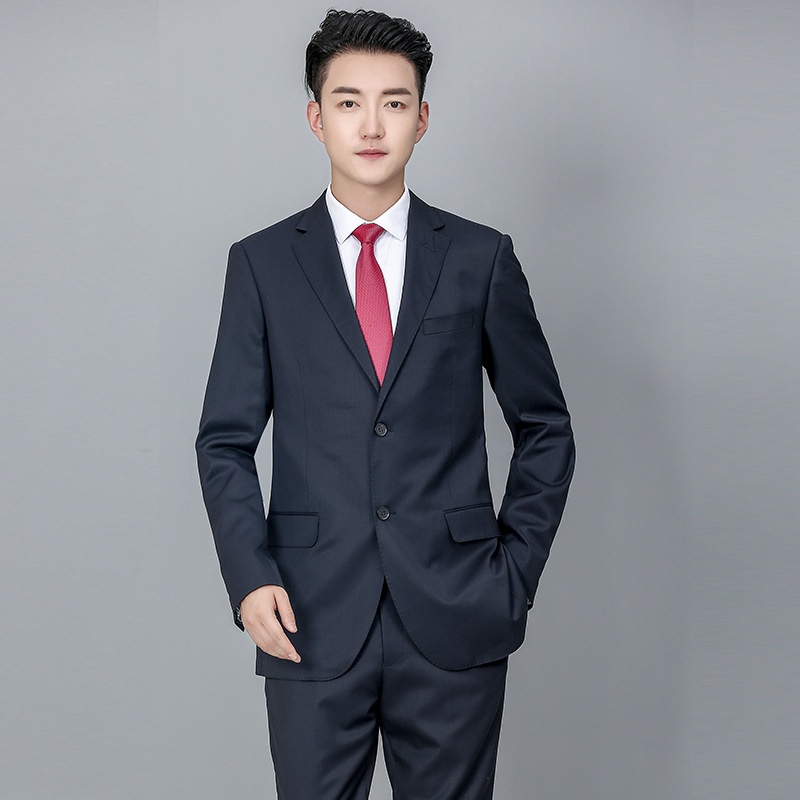 Costume d'affaires formel en laine pour jeune homme de grande taille, manches longues et double fente, idéal pour un mariage (collection 2028)._voghion.com