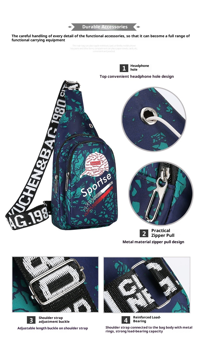 001 Fashion Crossbody Chest Multifunctional Waist Practical Large Capacity Sports Outdoor Men's Bag Wholesale_voghion.com