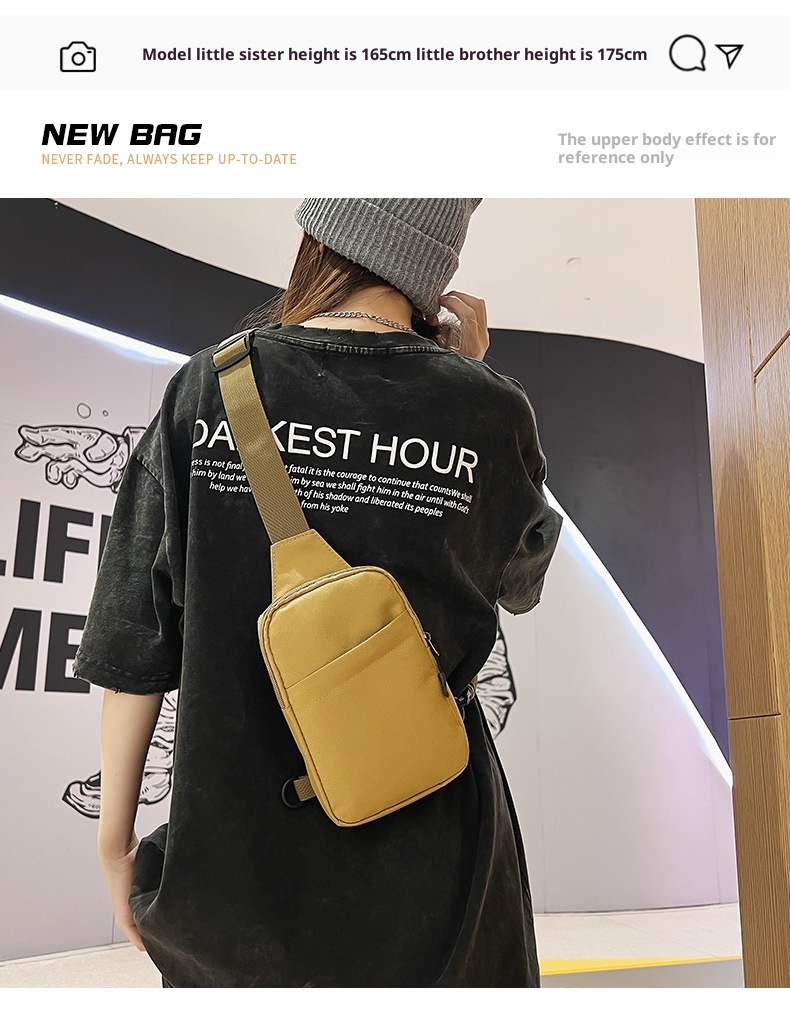 001 New Oxford Cloth For Men And Women, Fitness Sports Crossbody Casual Men's Bag, Women's Chest Bag_voghion.com