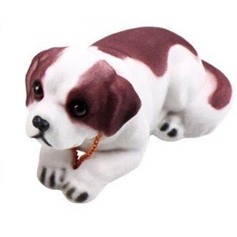 Free Shipping Ornaments Car Shaking Head Dog Small Figurine Wealth-Attracting Cute Creative Internet Celebrity Beautiful_voghion.com