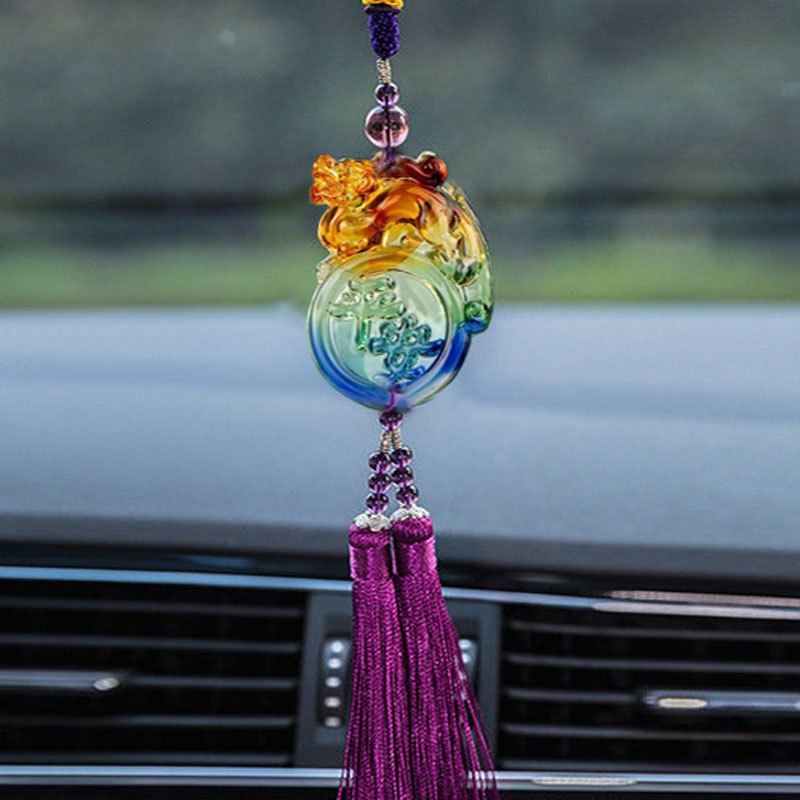 Un pezzo Dropshipping smaltato Pixiu Money-Biting Pendant Accessories Car Interior Hanging Decoration Wholesale_voghion.com