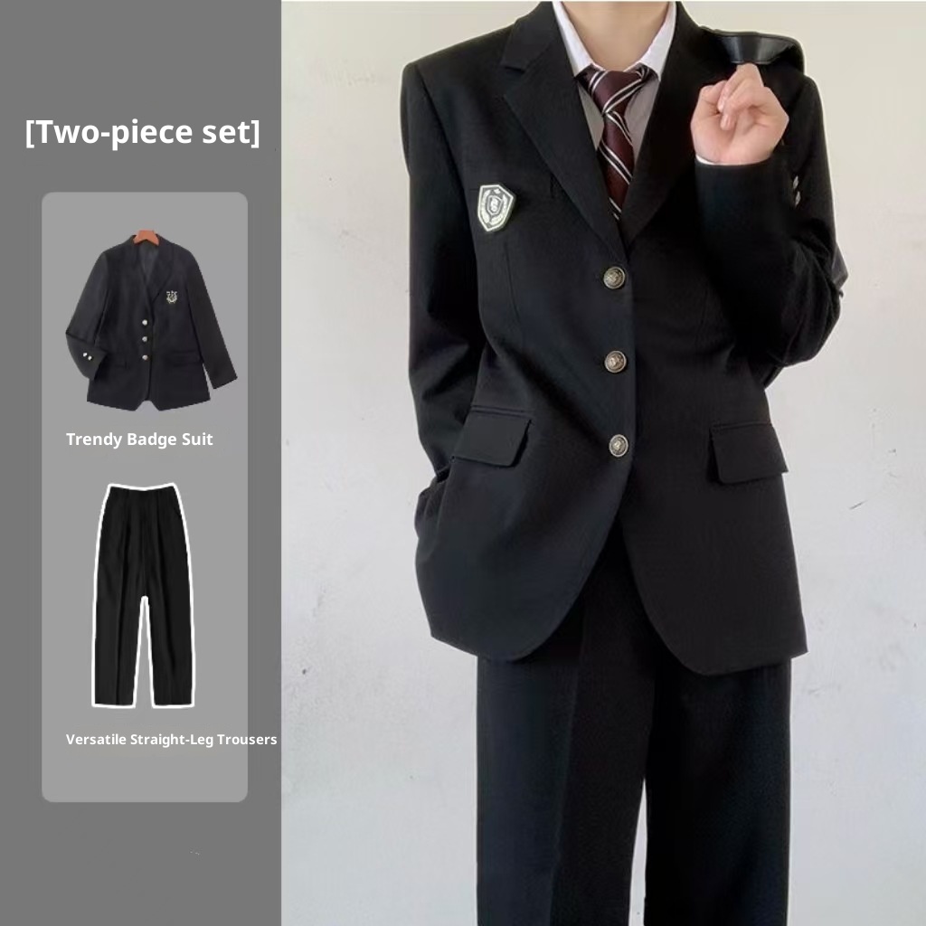 Completo da ragazzo in stile college giapponese DK, giacca casual versatile, uniforme da studente JK, primavera e autunno, fresco_voghion.com