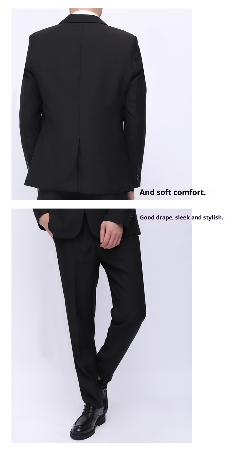 Ensemble trois pièces premium pour garçon d'honneur, tenue pour frère, veste de costume professionnelle, tenue de cérémonie de mariage_voghion.com