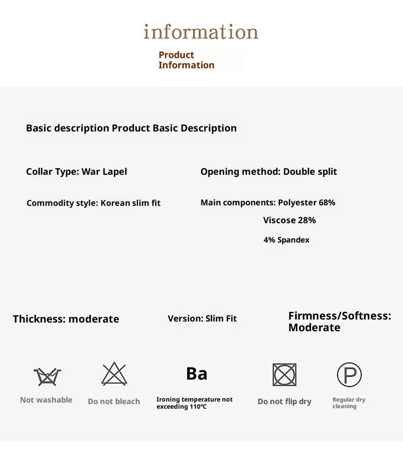 Jongen High-End Koffiekleurige Gestreepte Set Voor Heren Met Split En Dubbelrijs Zwart Zakelijk Pak Bruidegom Trouwoutfit_voghion.com