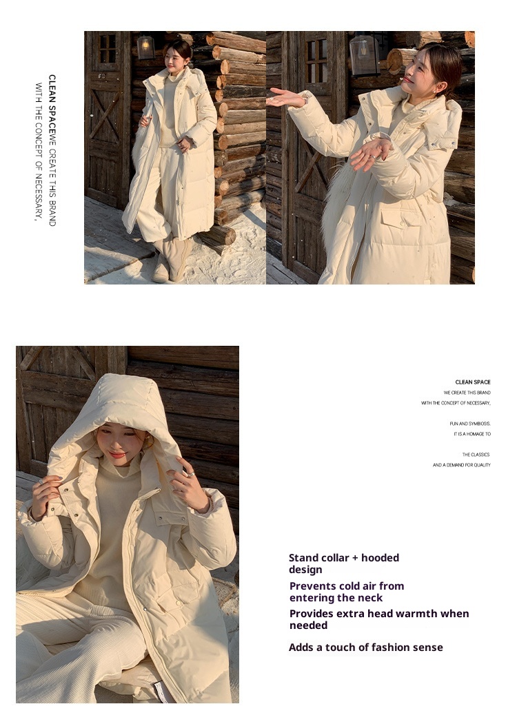 ChicShe Mulan Long Hooded Jacket For Women 2025 Thirteen Lines Winter New Warm White Duck Down Coat 52924Y_voghion.com