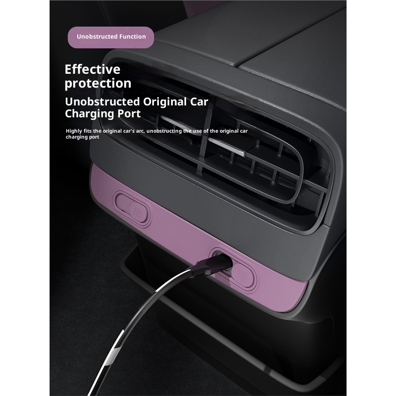 Suitable Xiaomi SU7 Rear Exhaust Vent Cover Charging Port Protective Cap Interior Modification Accessories Supplies For_voghion.com