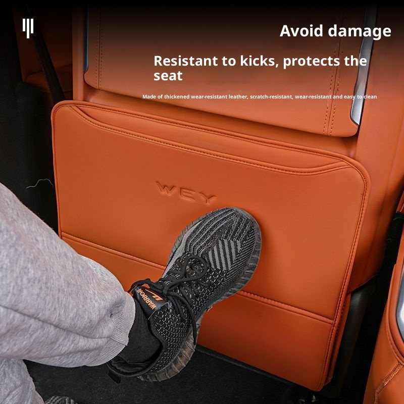 23-25 Wei Brand Smart Driving Blue Mountain Seat Anti-Kick Pad Arancione Upgrade Modifica Interni Auto Speciale_voghion.com