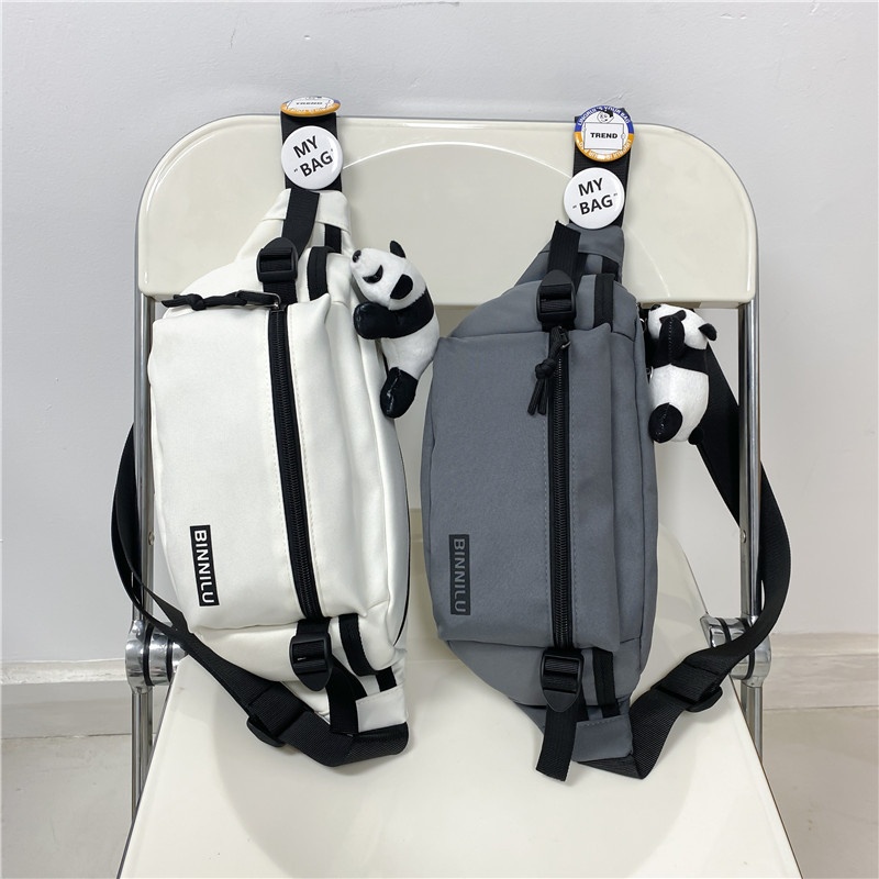 001 Nuova borsa a tracolla semplice, casual, alla moda, sportiva, per studenti, versatile, a tracolla per donna, per telefono da uomo, marsupio_voghion.com