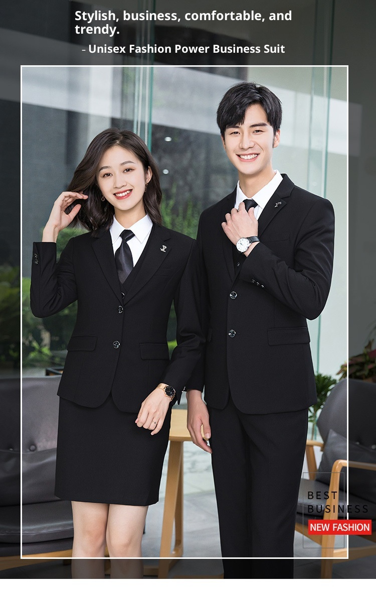 Ragazzo Primavera ed Estate Colloquio Formale Business Suit Unisex Manica Lunga Blazer Professionale Outfit Ufficio Lavoro_voghion.com