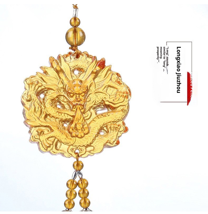 Ciondolo in vetro per interni Specchietto retrovisore personalizzato Accessori per auto Regalo creativo all'ingrosso_voghion.com