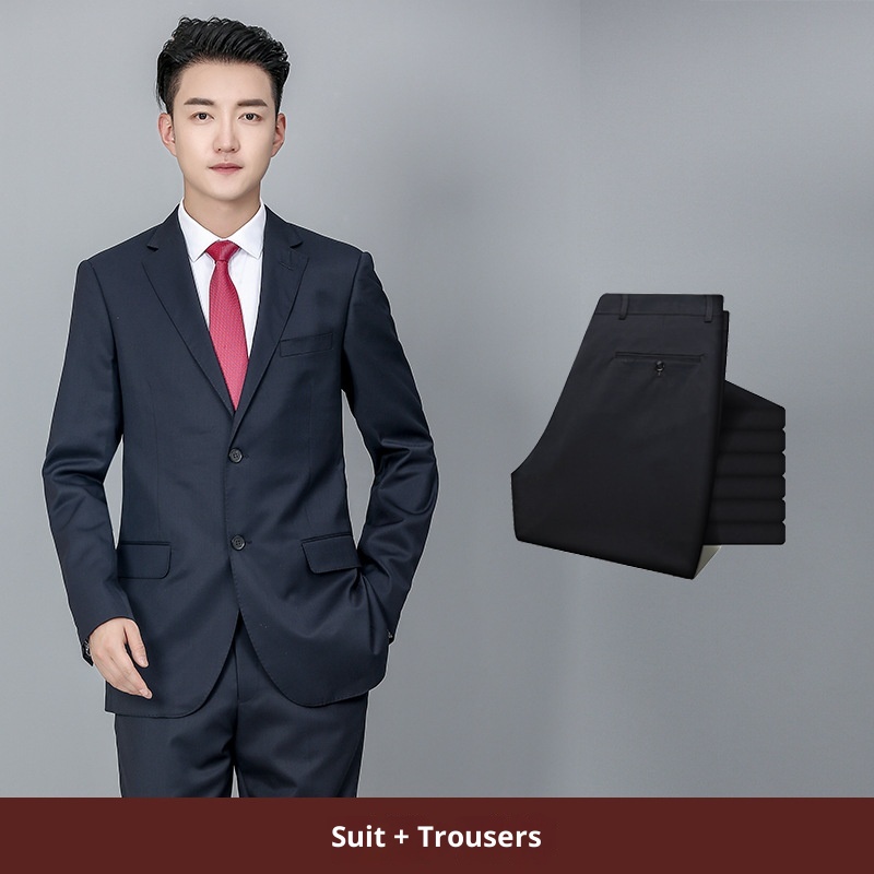 Costume d'affaires formel en laine pour jeune homme de grande taille, manches longues et double fente, idéal pour un mariage (collection 2028)._voghion.com