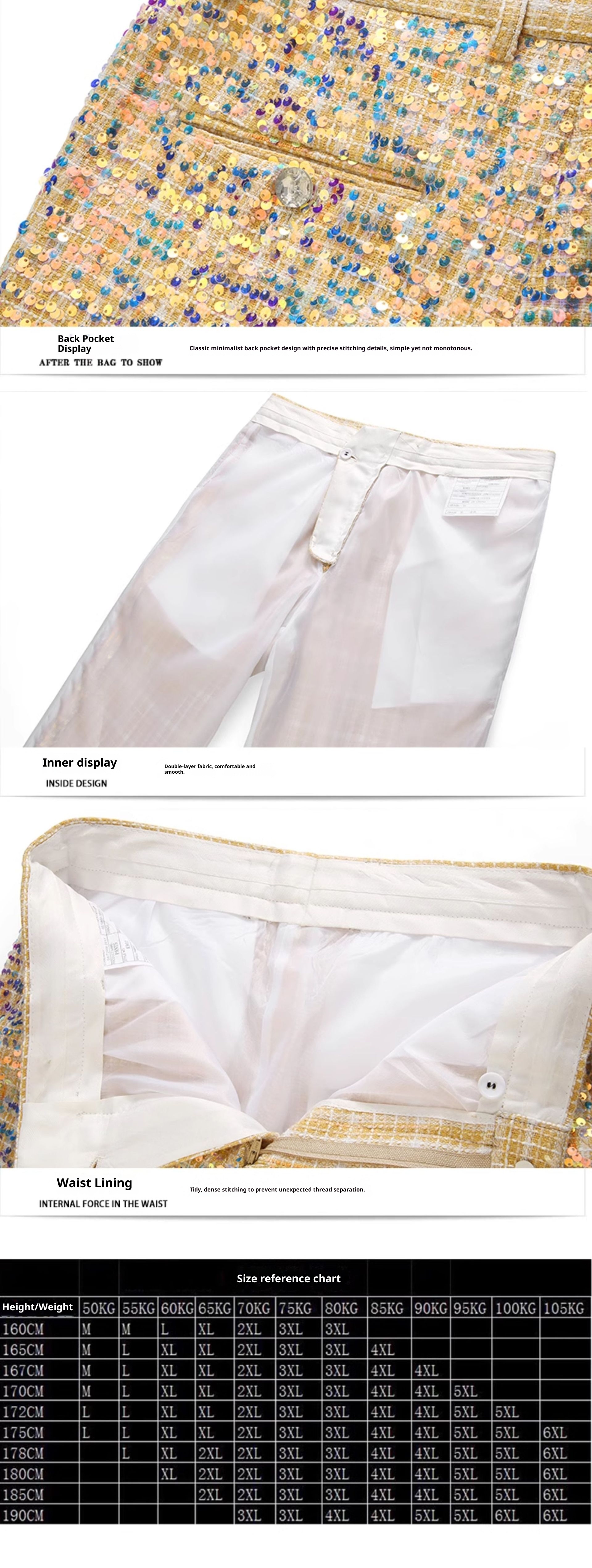 boy Cross-Border Trade New Men's Suit Hollow Slim Fashion Plus Size Shiny Performance Outfit Two-Piece Set_voghion.com