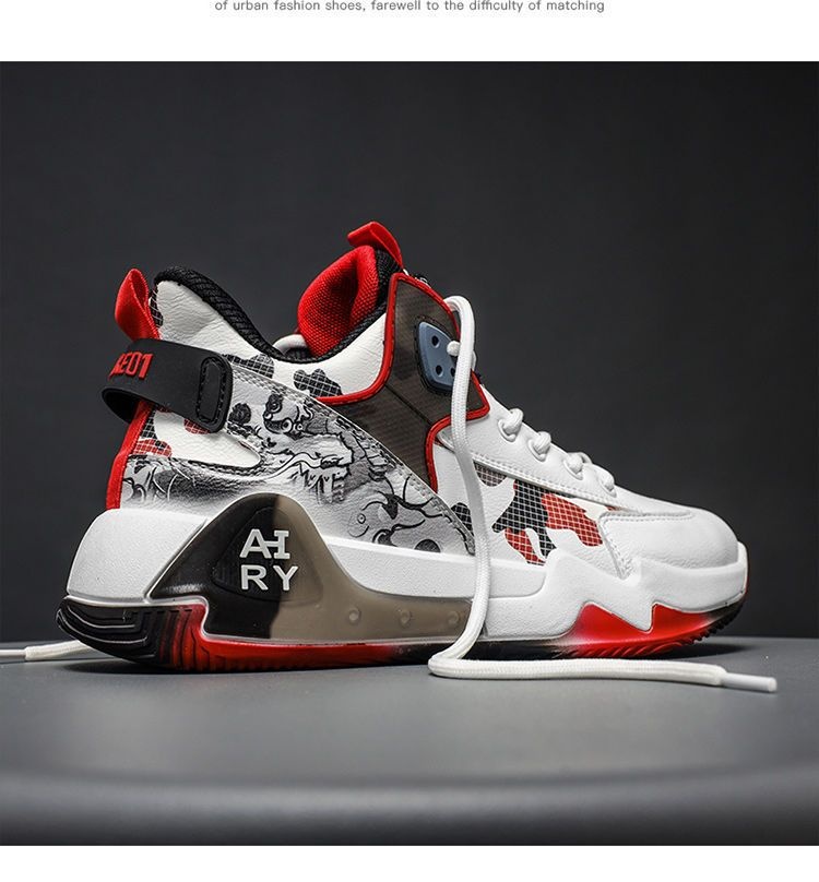 Tênis de Basquete ActiveGo Cross-Border Cano Alto, Novo Modelo Outono Inverno 2024, Atacado, Masculino, Corrida, Tendência Nacional, Casual_voghion.com