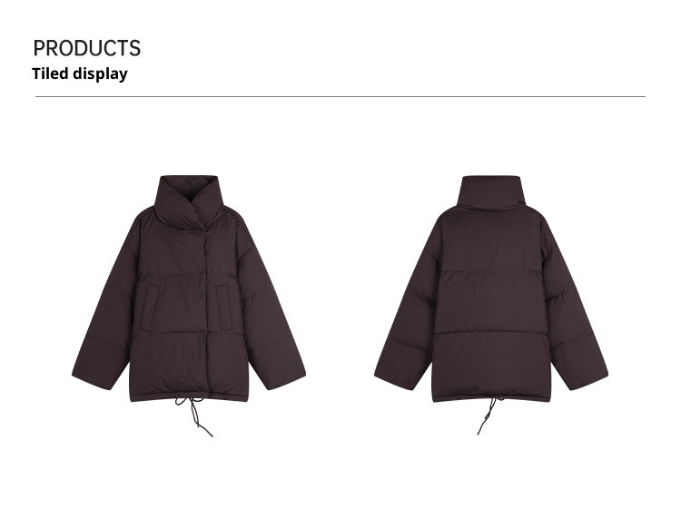 ChicShe Mulan Drawstring Hem Loose Jacket 2025 Thirteen Lines Winter New Warm White Duck Down Coat 51373_voghion.com