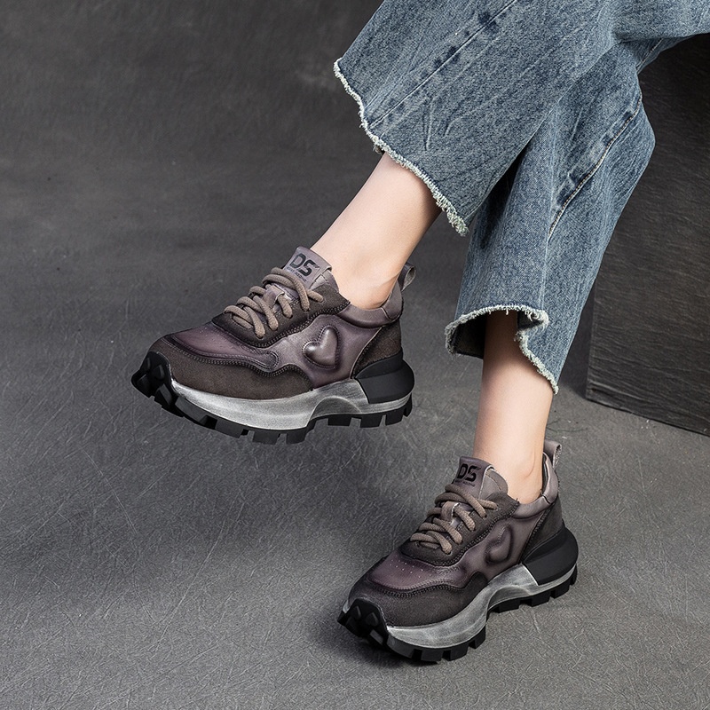 ShoeGlobe Shanghai Jie Zou 2024 Herfst Winter Nieuw Retro Versleten Casual Papa Veelzijdig Comfortabel Enkel Niet Vermoeiend voor Voeten_voghion.com