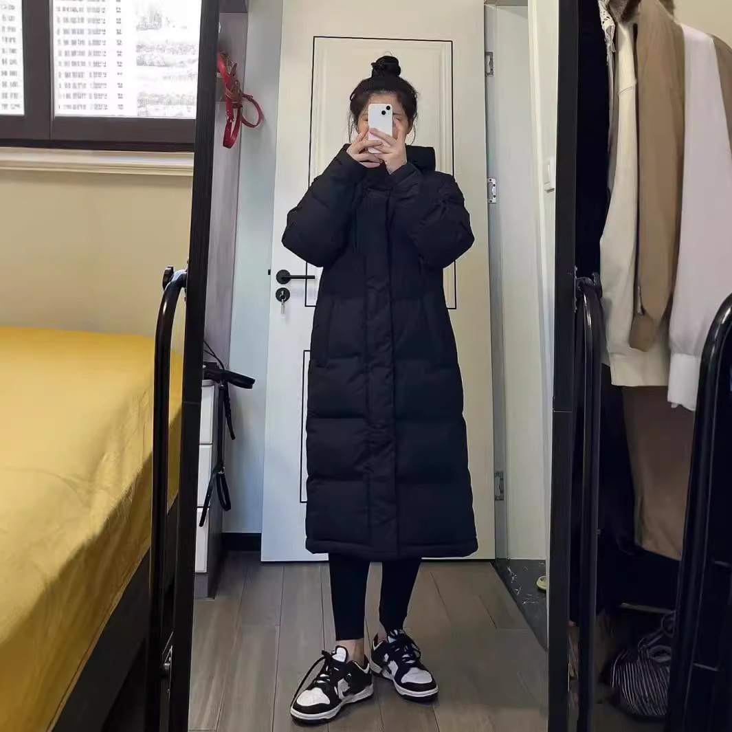 Doudoune ChicShe Putian High Version Beijia Face Extra Long Down Shin Min Ah Same Winter Unisex Couple Style_voghion.com