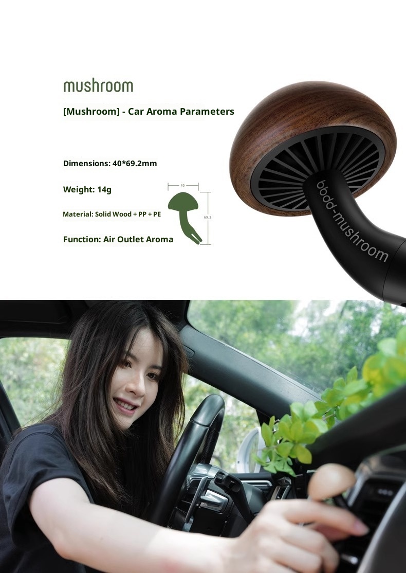 BBDD Profumo Fungo Bocchetta Aria Aromaterapia Carino Creativo Fragranza Ornamento Decorazione Interni Auto_voghion.com