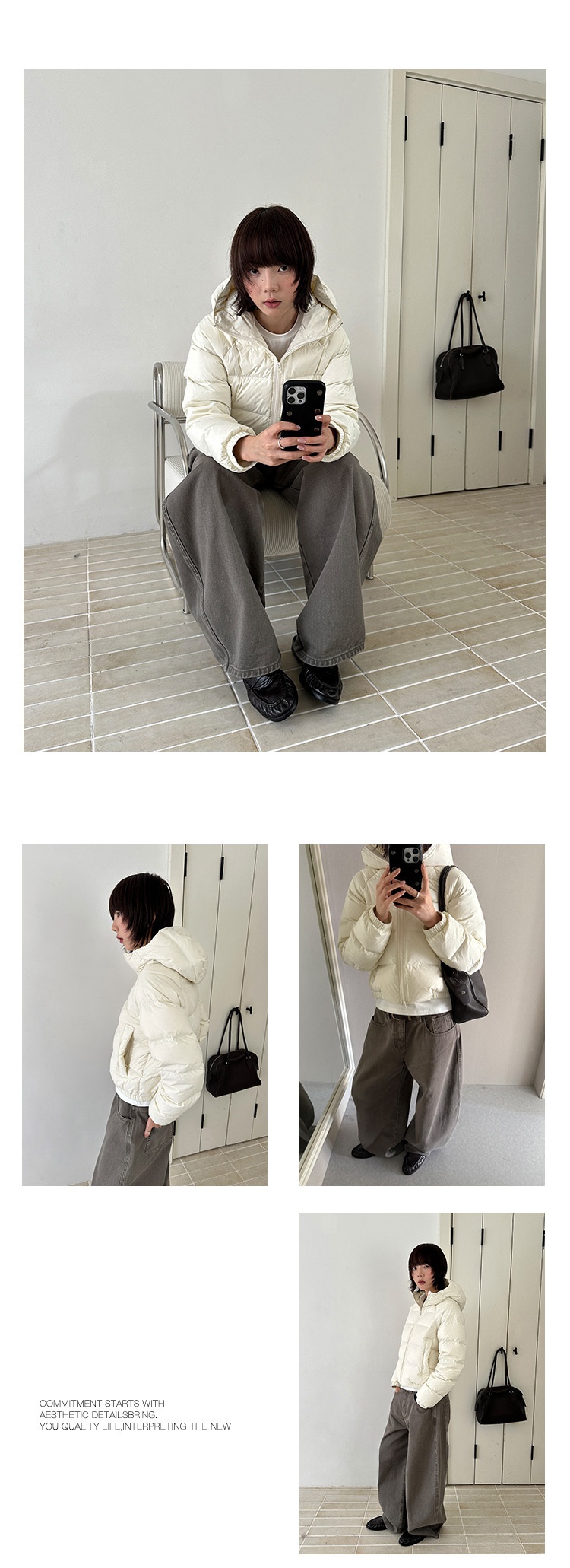 ChicShe Mulan Windproof Warm For Women 2025 Thirteen Lines Winter New 90 White Duck Hooded Down Jacket 55987_voghion.com