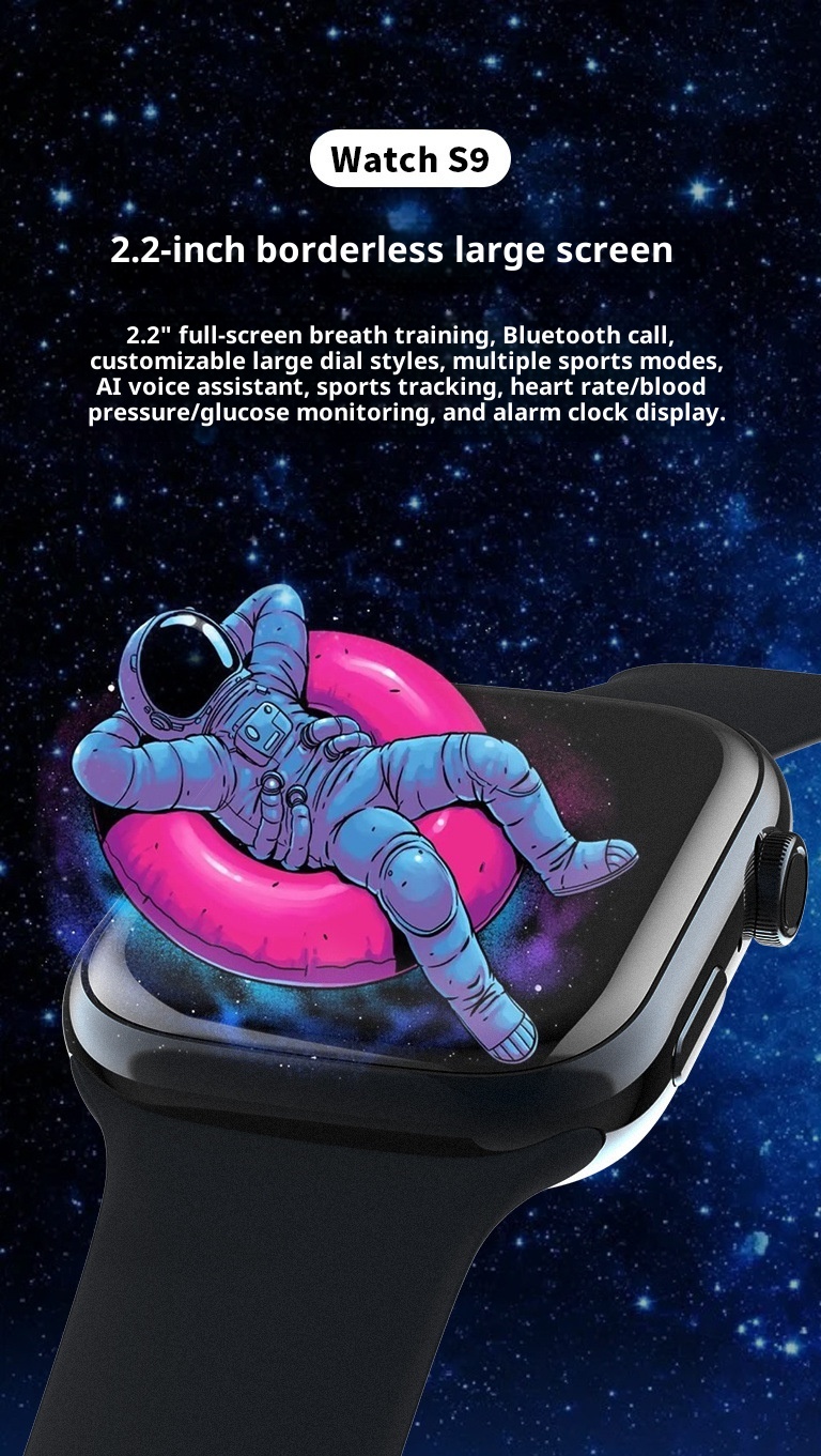 New Smart Watch Sports Bluetooth Huaqiangbei S10 PROMAX Bracelet Heart Rate Payment Blood Sugar 2025_voghion.com