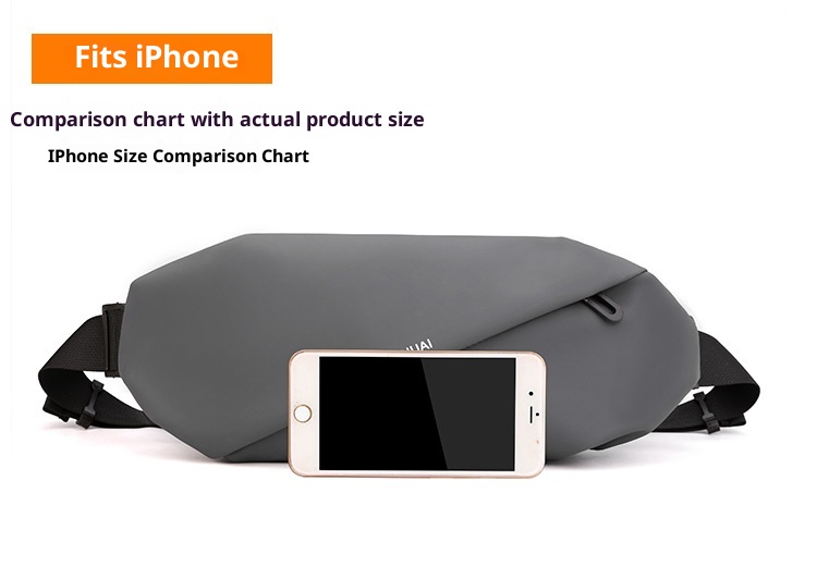 001 Cross-border New Men's Waist Outdoor Running Phone Multi-functional Large Capacity Chest Casual Single Shoulder_voghion.com