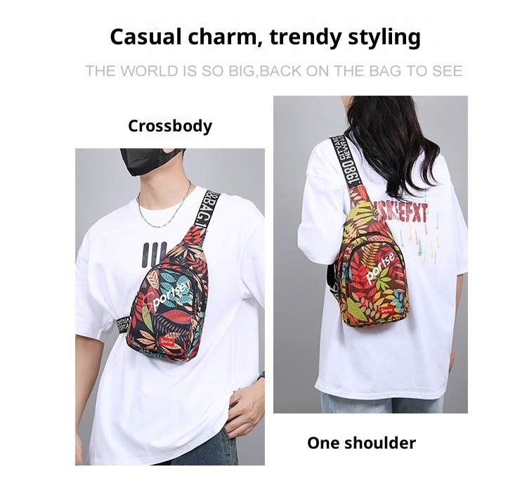 001 Cross-Border Source Unisex Chest Single Shoulder Crossbody 2024 New Style Personality Trendy Cycling Casual Small Bag_voghion.com