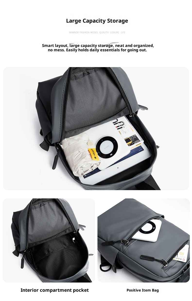 001 New Business Men's Crossbody Outdoor Casual Lihtweiht Lare Capacity Shoulder Multi-compartment Desin Trendy Chest_voghion.com
