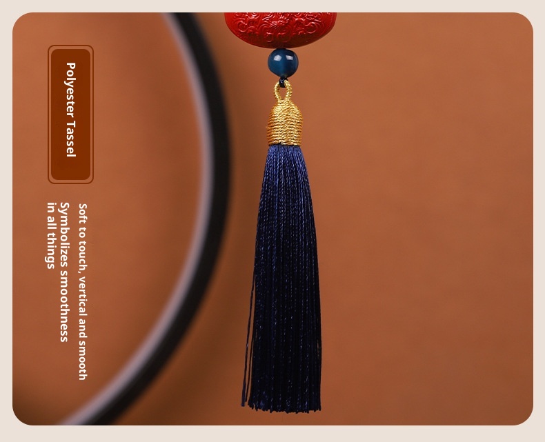 Manufacturer's New Product Red Cinnabar Gourd Hanging Prosperity And Abundance, Creative Rearview Mirror Ornament For_voghion.com