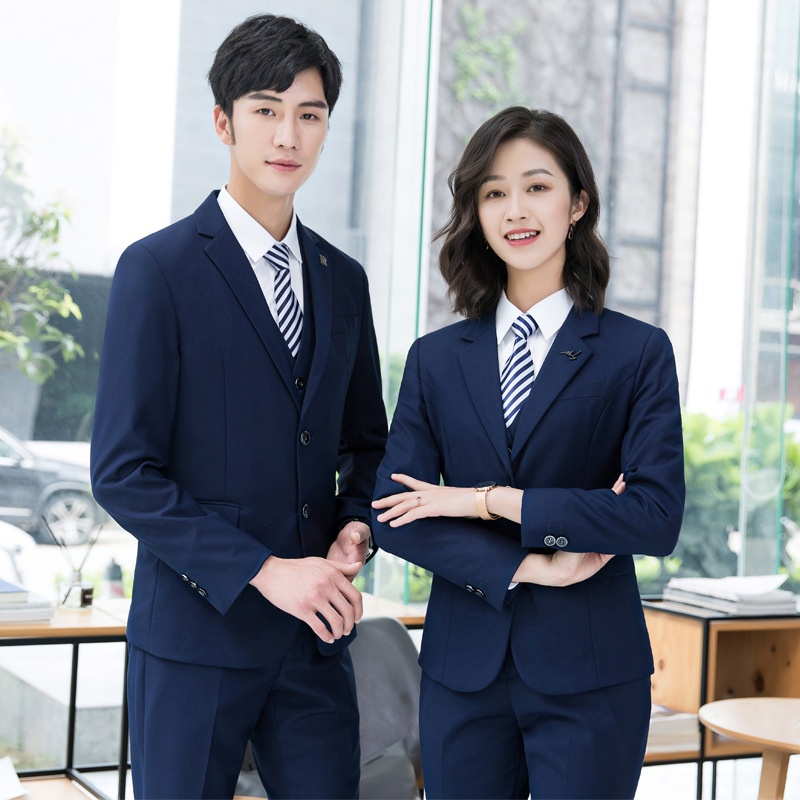 Ragazzo Primavera ed Estate Colloquio Formale Business Suit Unisex Manica Lunga Blazer Professionale Outfit Ufficio Lavoro_voghion.com