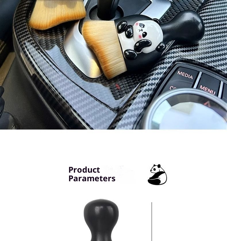 Interior Car Removal Soft Bristle Brush Central Control Air Conditioning Vent Gap Dust Cleaning Tool_voghion.com