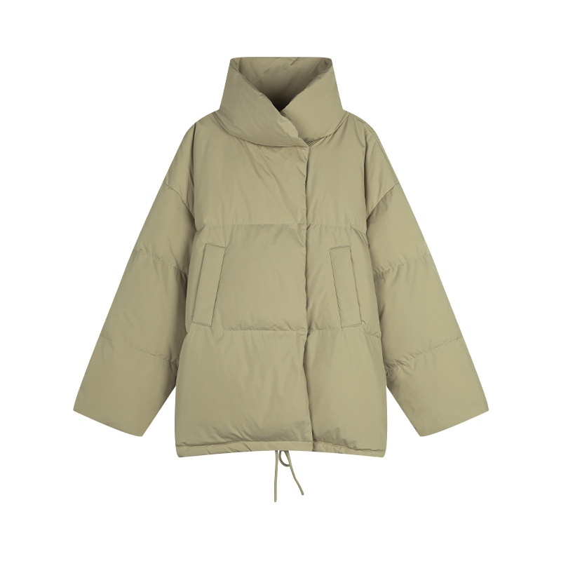 ChicShe Mulan Drawstring Hem Loose Jacket 2025 Thirteen Lines Winter New Warm White Duck Down Coat 51373_voghion.com