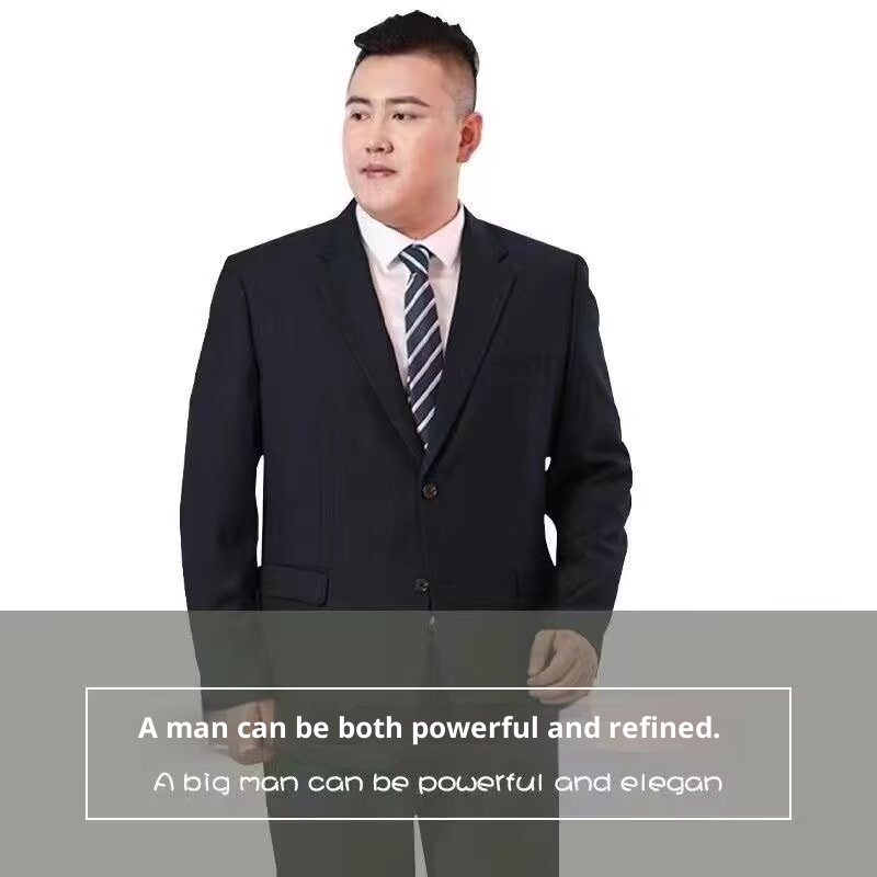 boy Simple Casual Suit Set 2024 Autumn New Business Professional Formal Wear Plus Size Men's Jacket_voghion.com