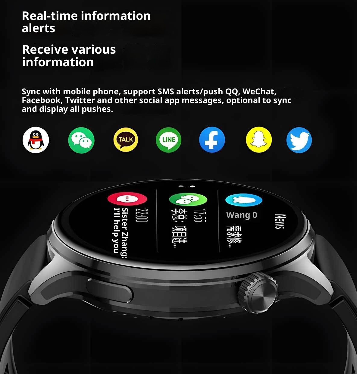 New Smart Watch High Edition Bluetooth Call Sports Navigation Dual Payment Multi-Function Bracelet_voghion.com