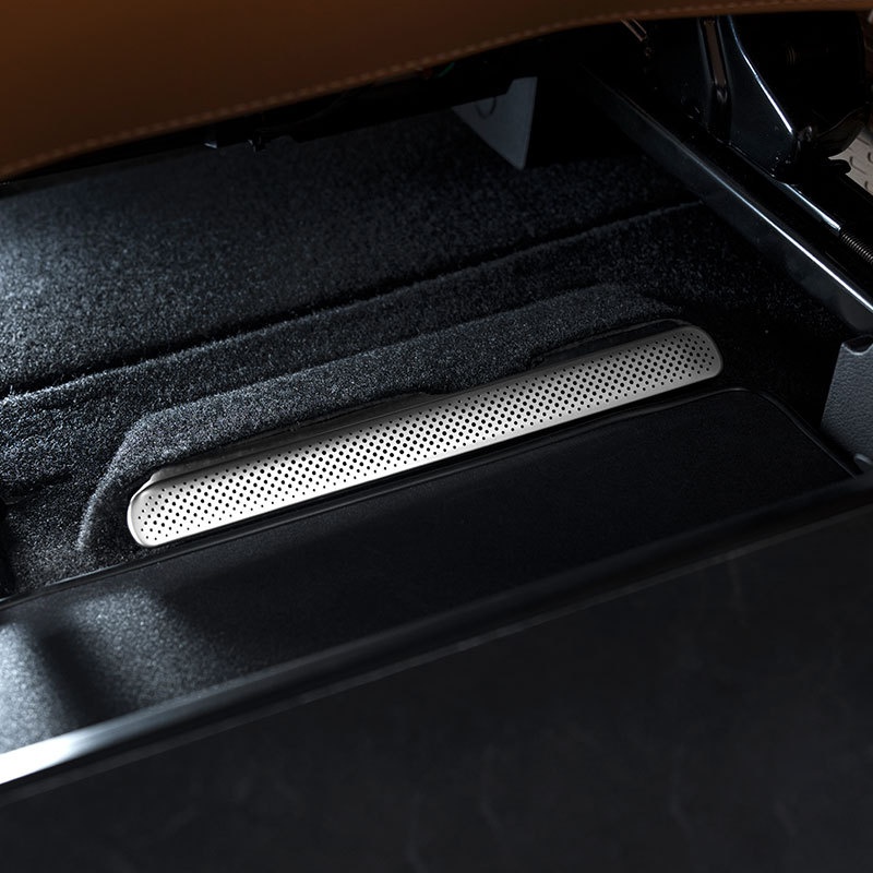 Copertura protettiva per bocchetta di ventilazione sotto il sedile anteriore Xinlantu Dreamer in acciaio inossidabile, antipolvere, modifica interna dell'auto_voghion.com