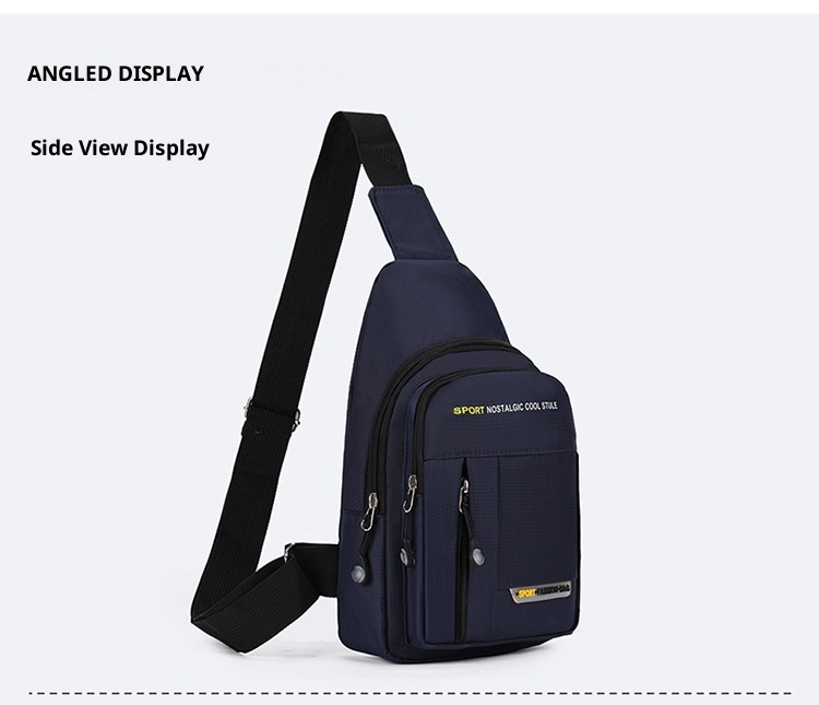 001 Cross-Border New Chest Men Business Commuting Travel Casual Backpack Women Lightweight Large Capacity Cycling Sports_voghion.com